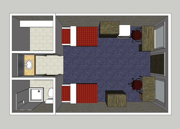 Babcock Double Room Layout