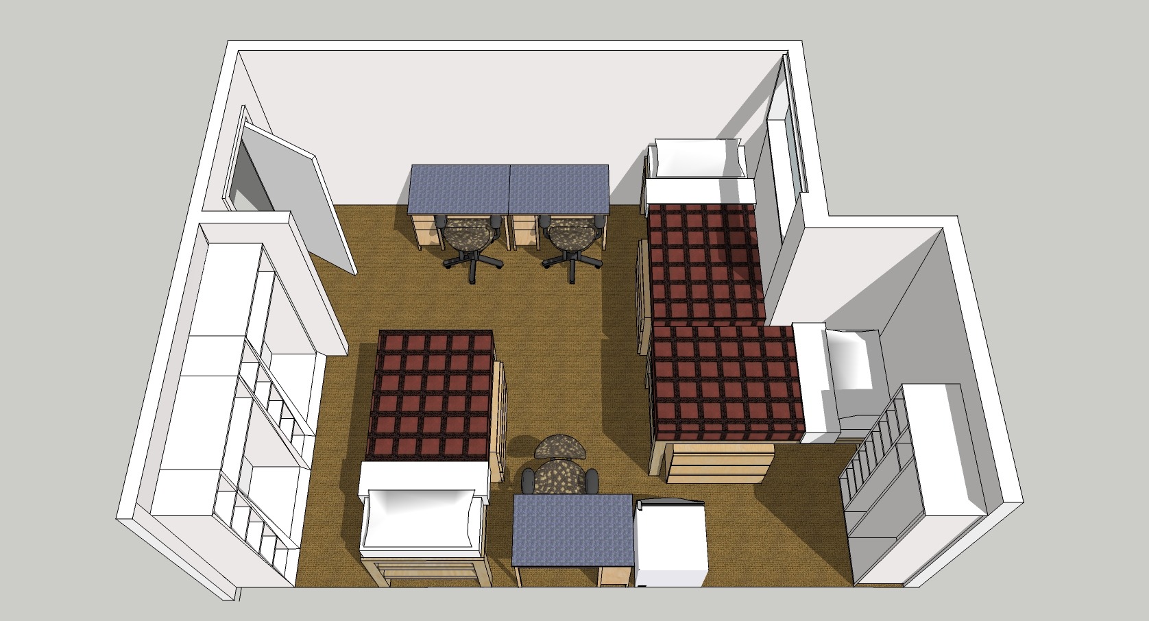 room layout of AZSO triple