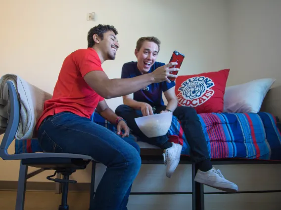 Students in the Honors Village