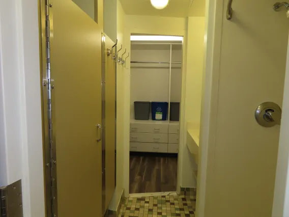 Bathroom in double dorm room in Coronado