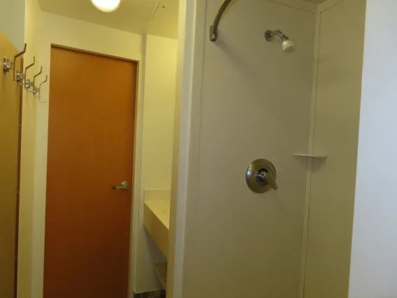 Bathroom in double dorm room in Coronado