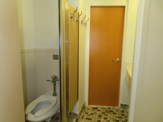 Bathroom in double dorm room in Coronado