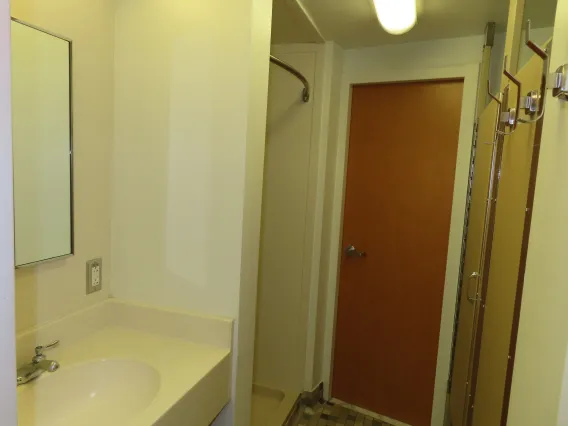 Bathroom in double dorm room in Coronado