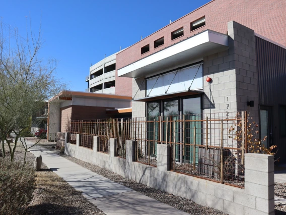 University rowhouse exterior