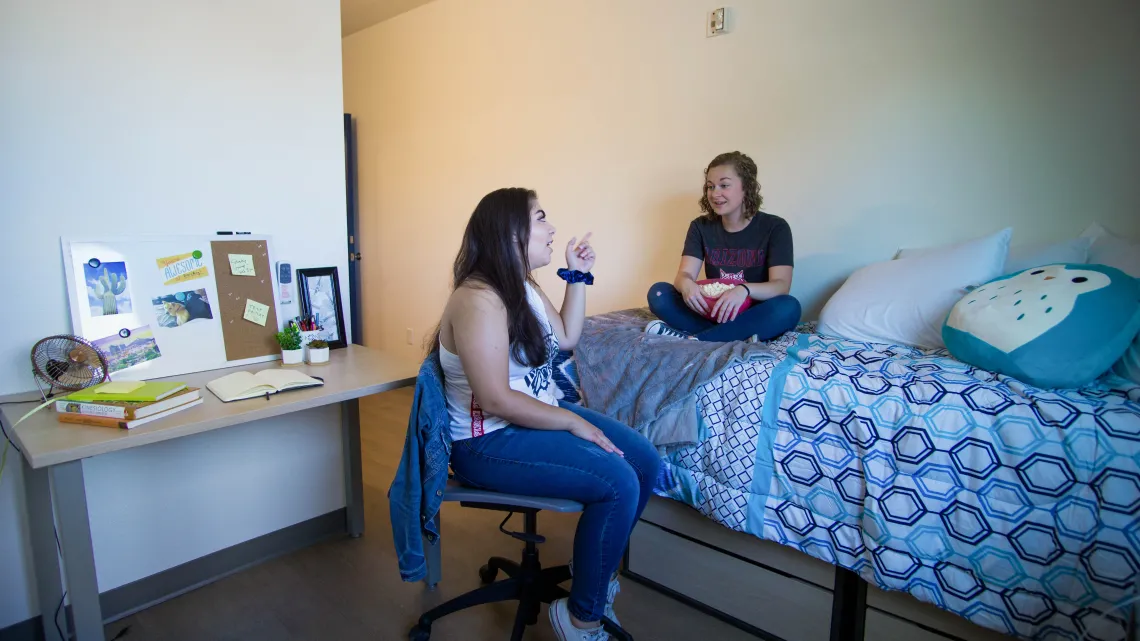 Students in the Honors Village