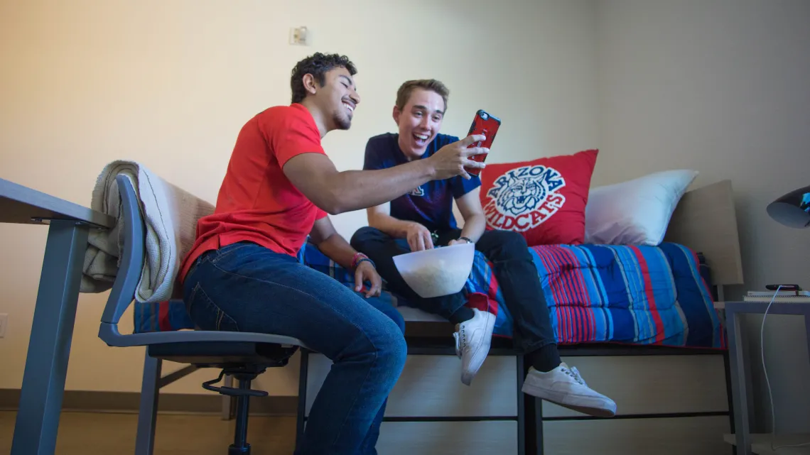 Students in the Honors Village