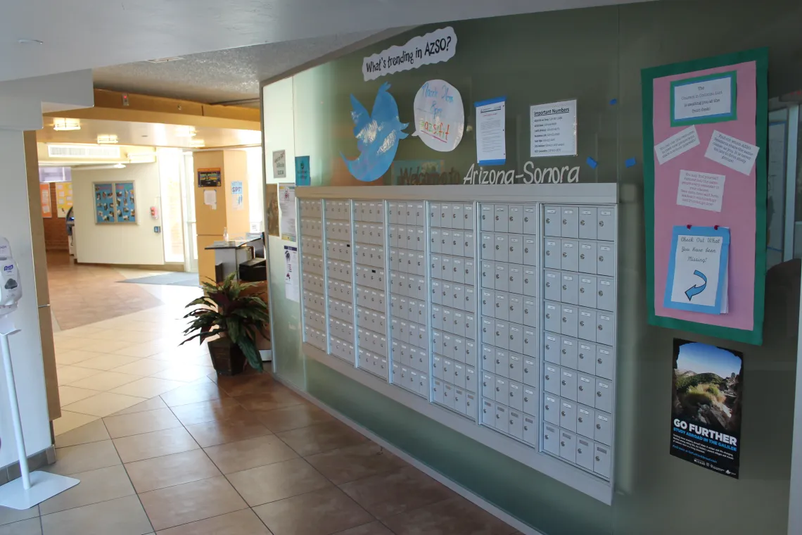 arizona sonora dorm mailboxes