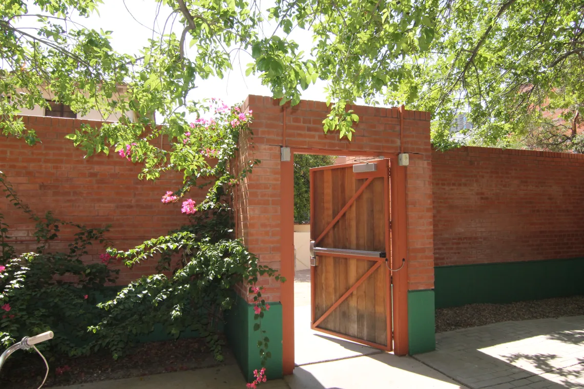 Coconino courtyard door