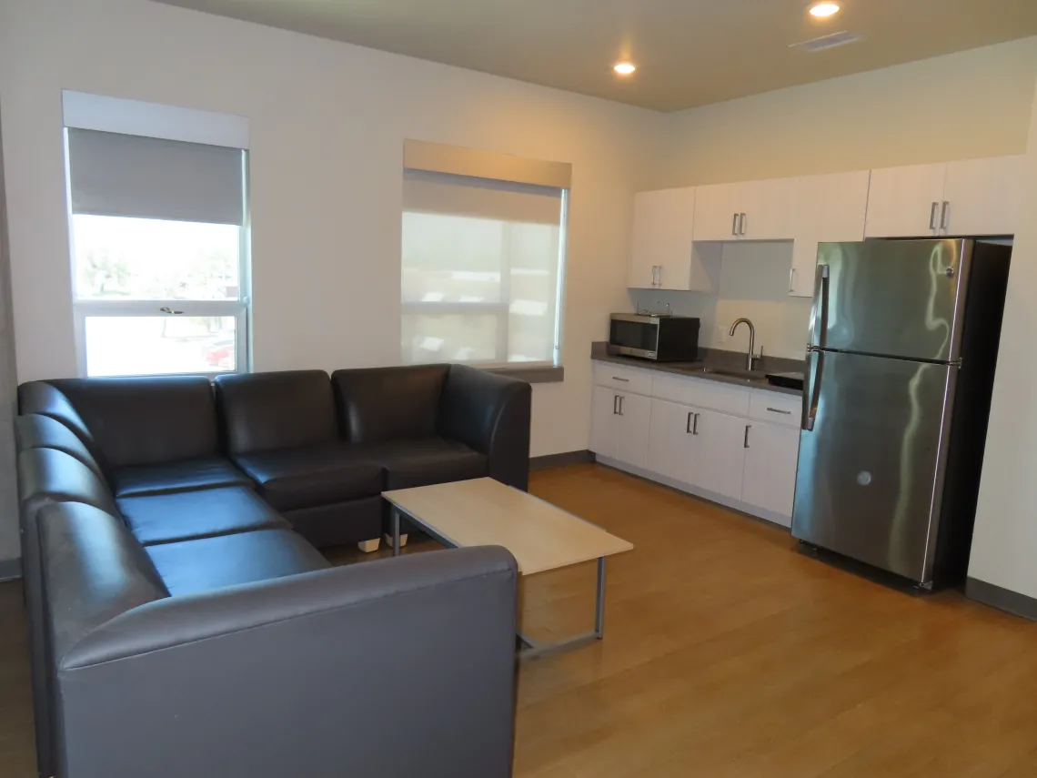 Living room and kitchen in 4 bedroom apartment (Full XL)