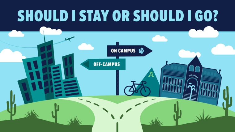 say or go on-campus or off-campus housing
