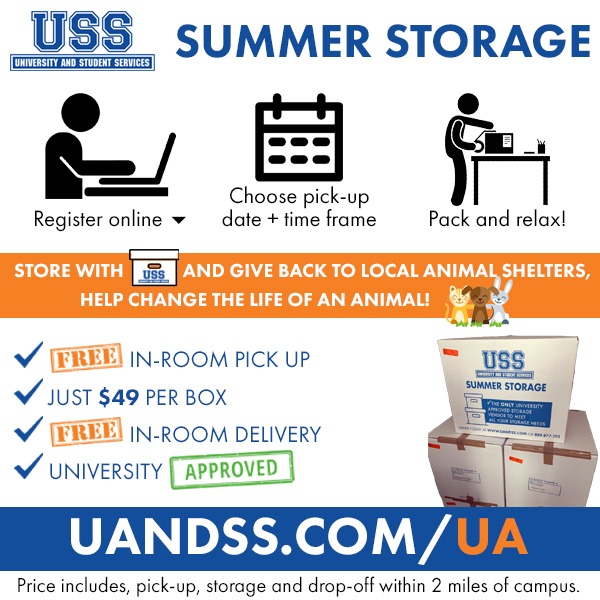University and Student Services Summer Storage Flyer