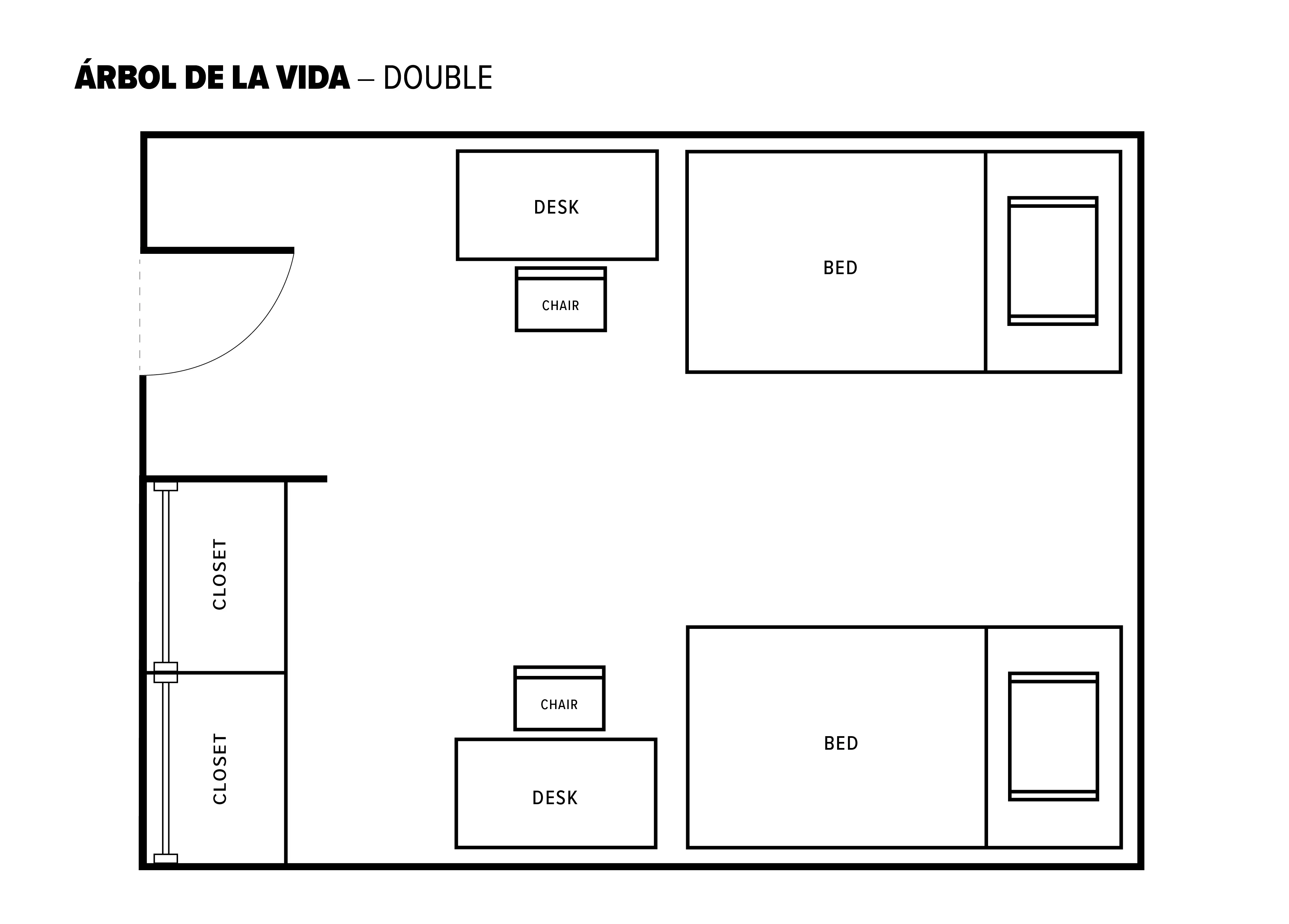 Double room layout