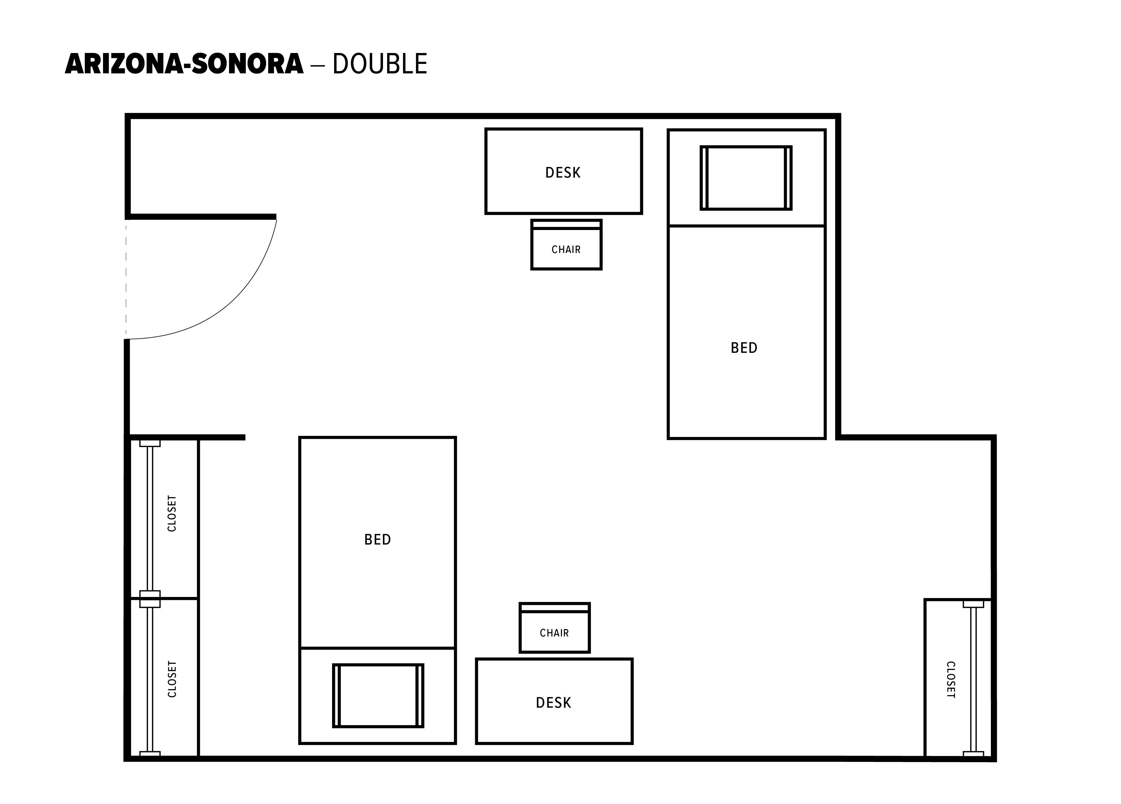 Double room layout