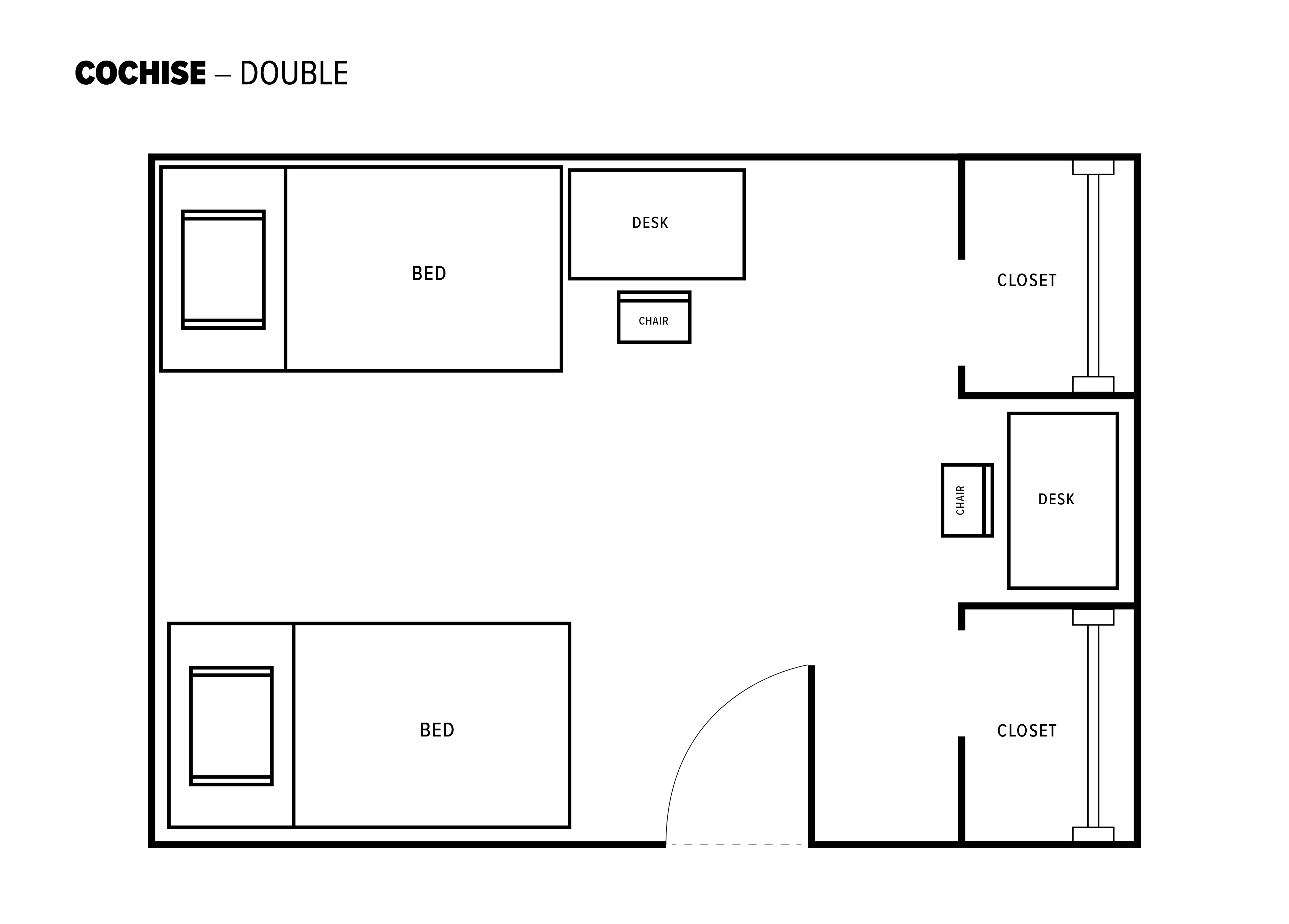 Double room layout