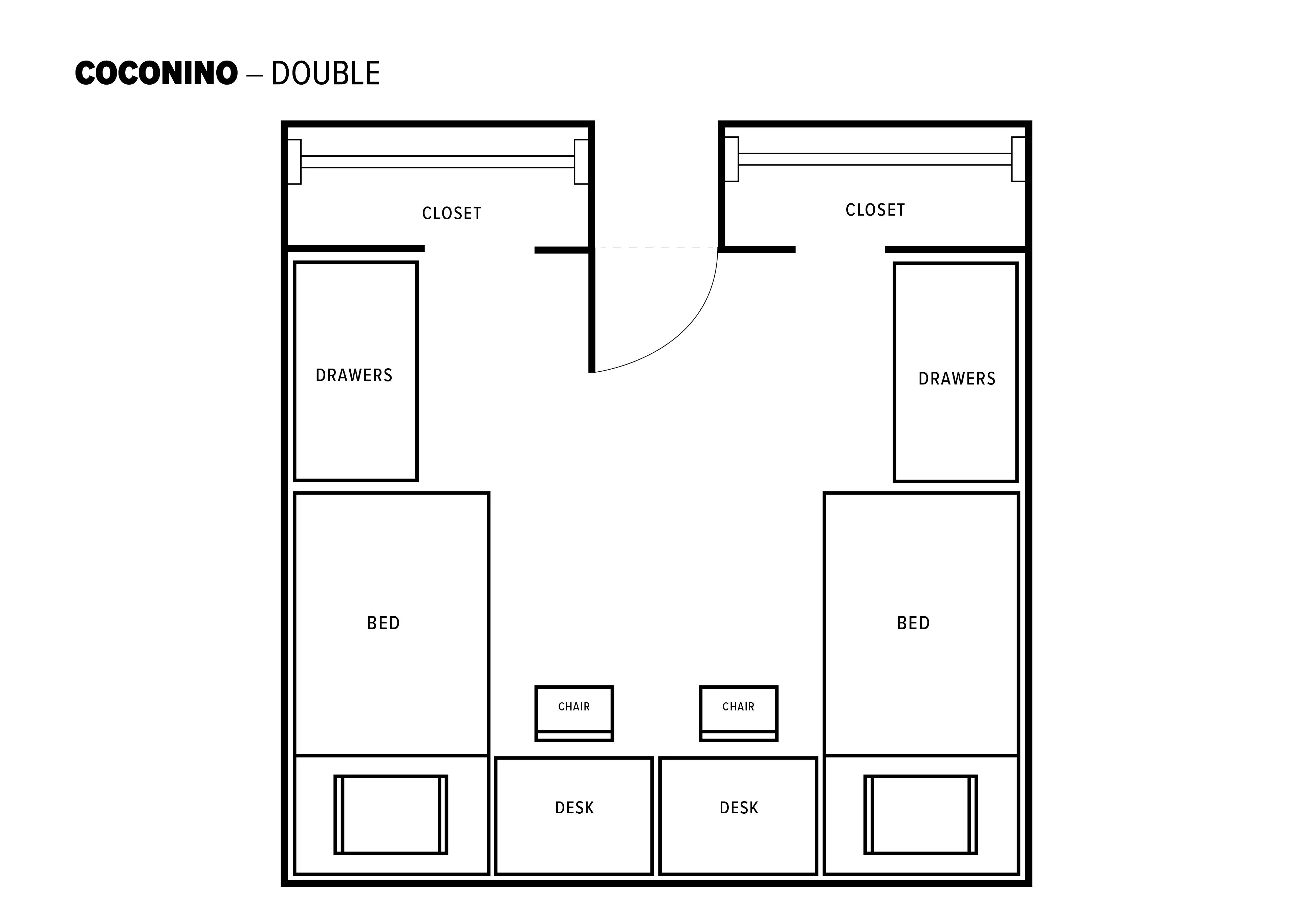 Double room layout