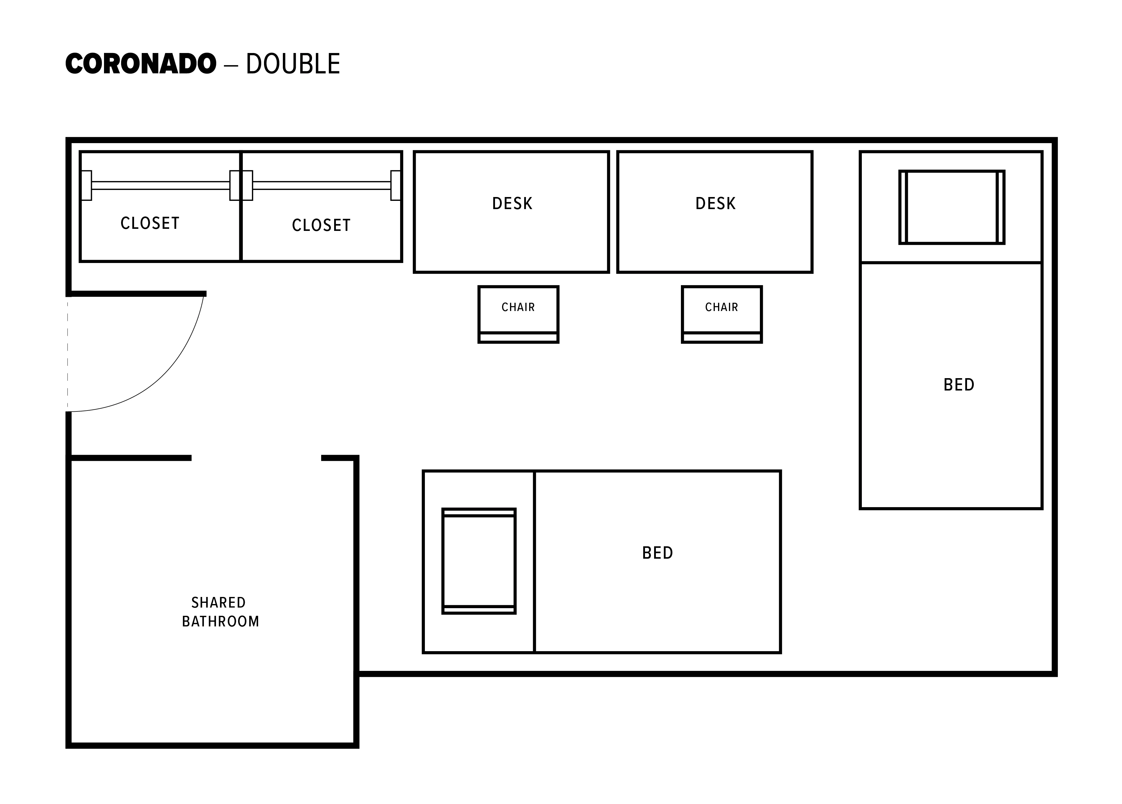 Double room layout