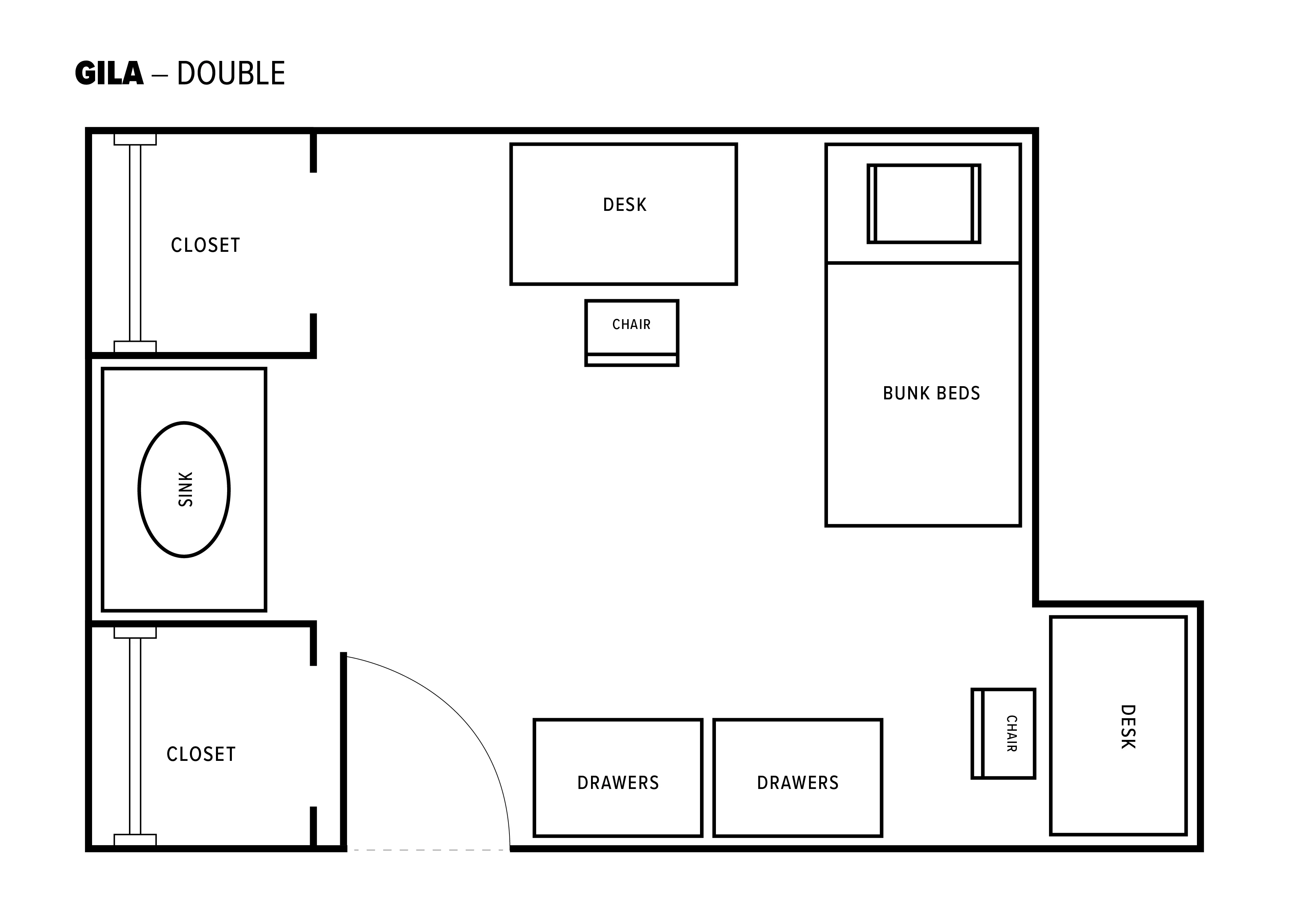 Double room layout