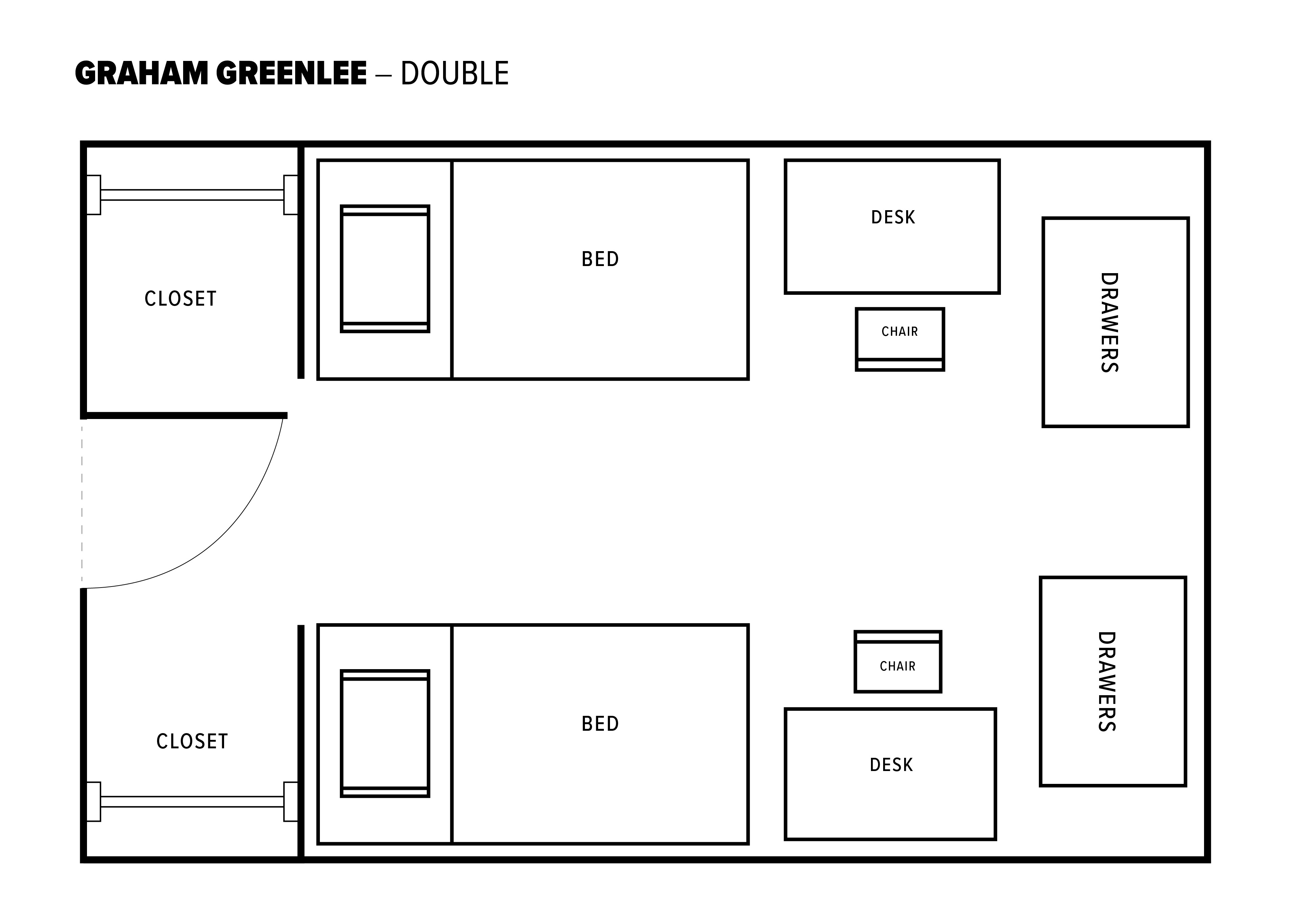 Double room layout