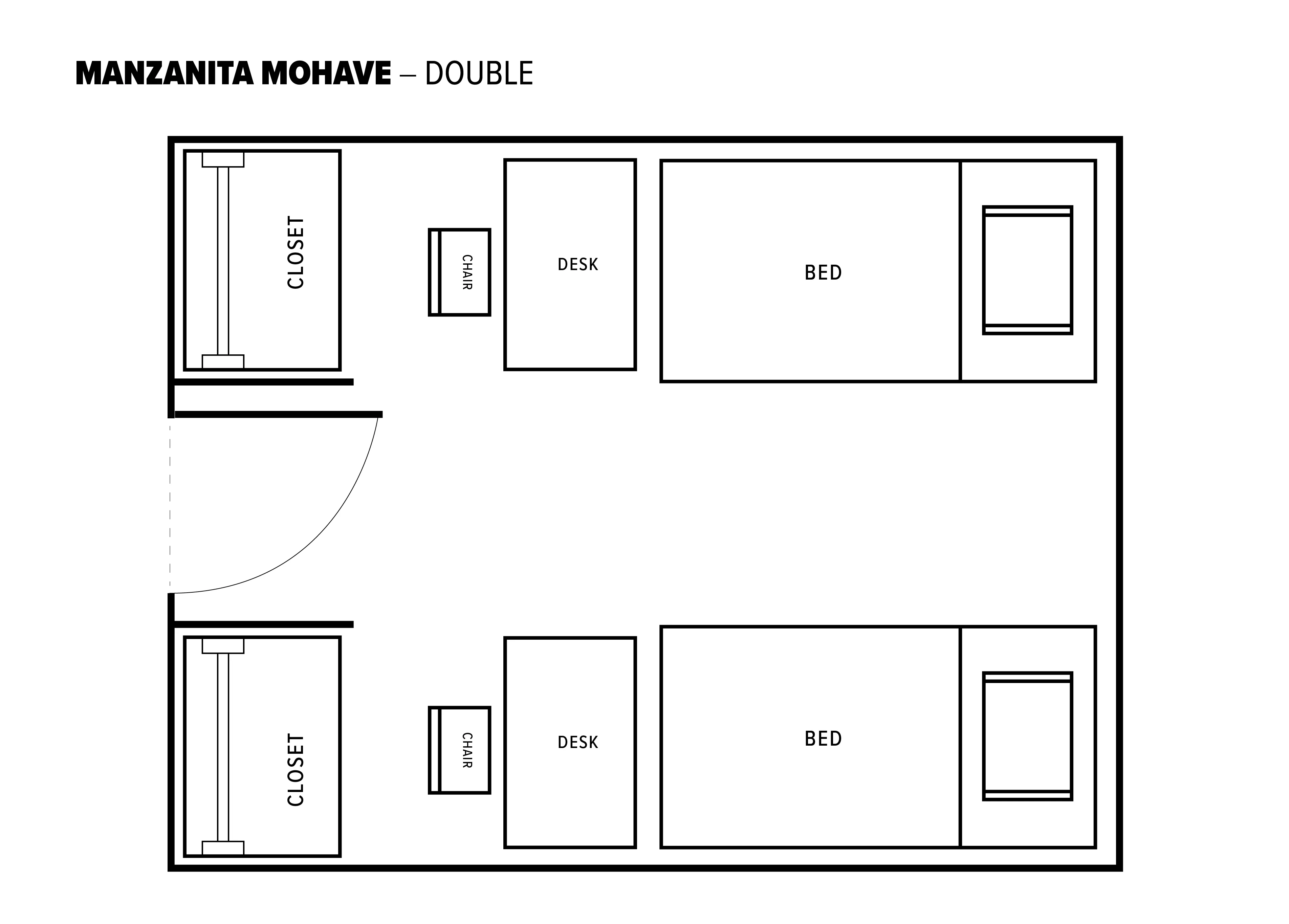 Double room layout