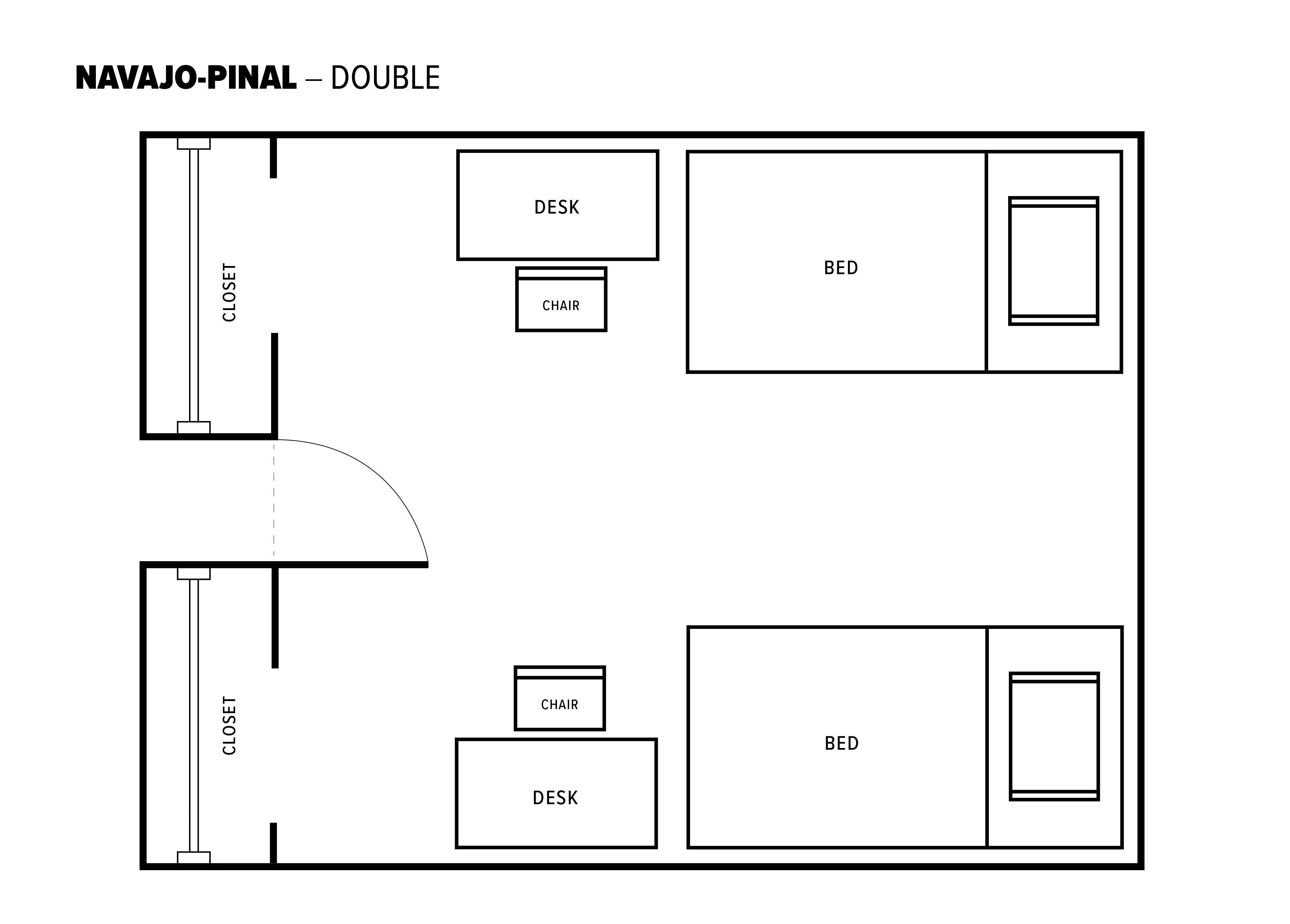 Double room layout