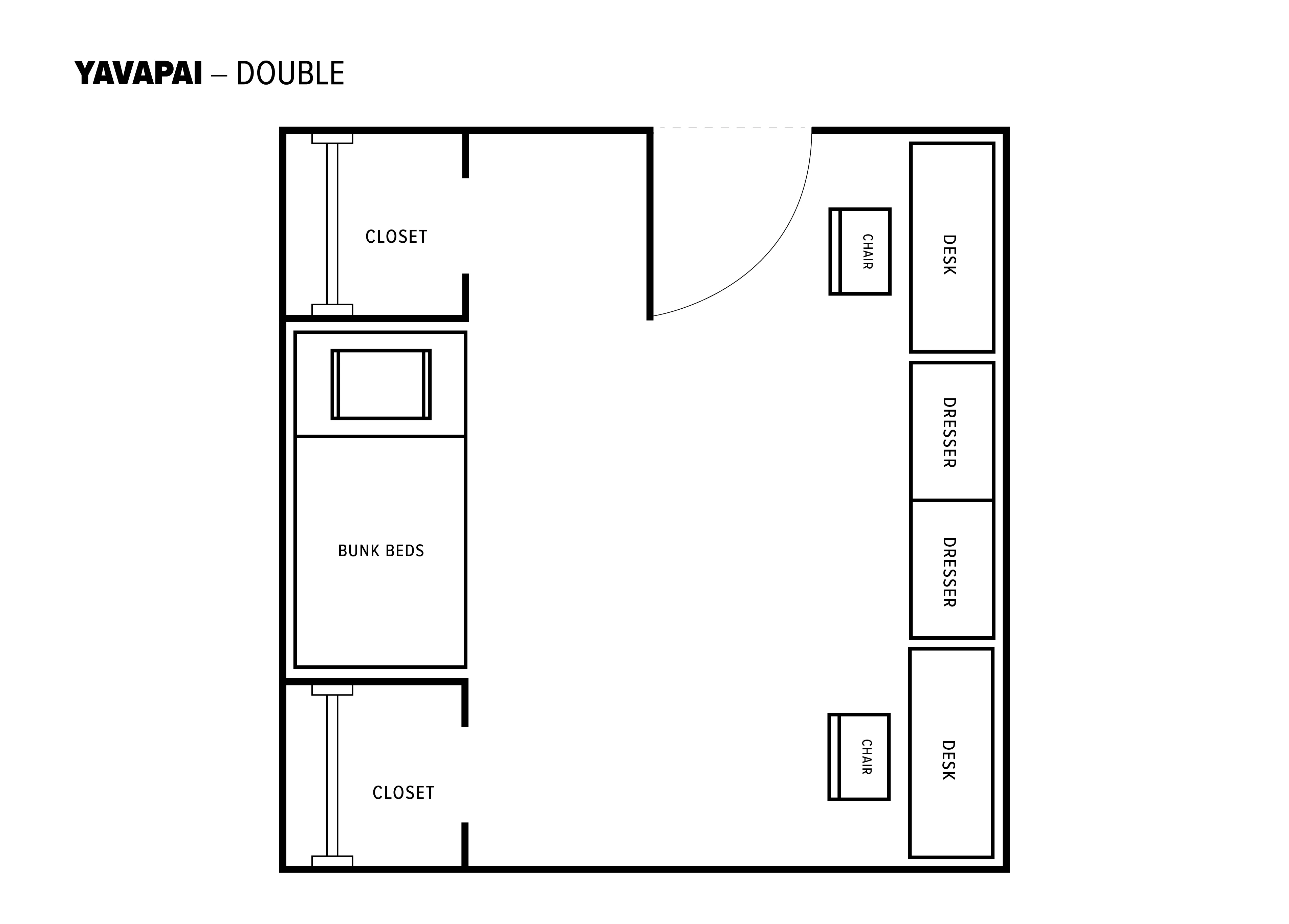 Double room layout