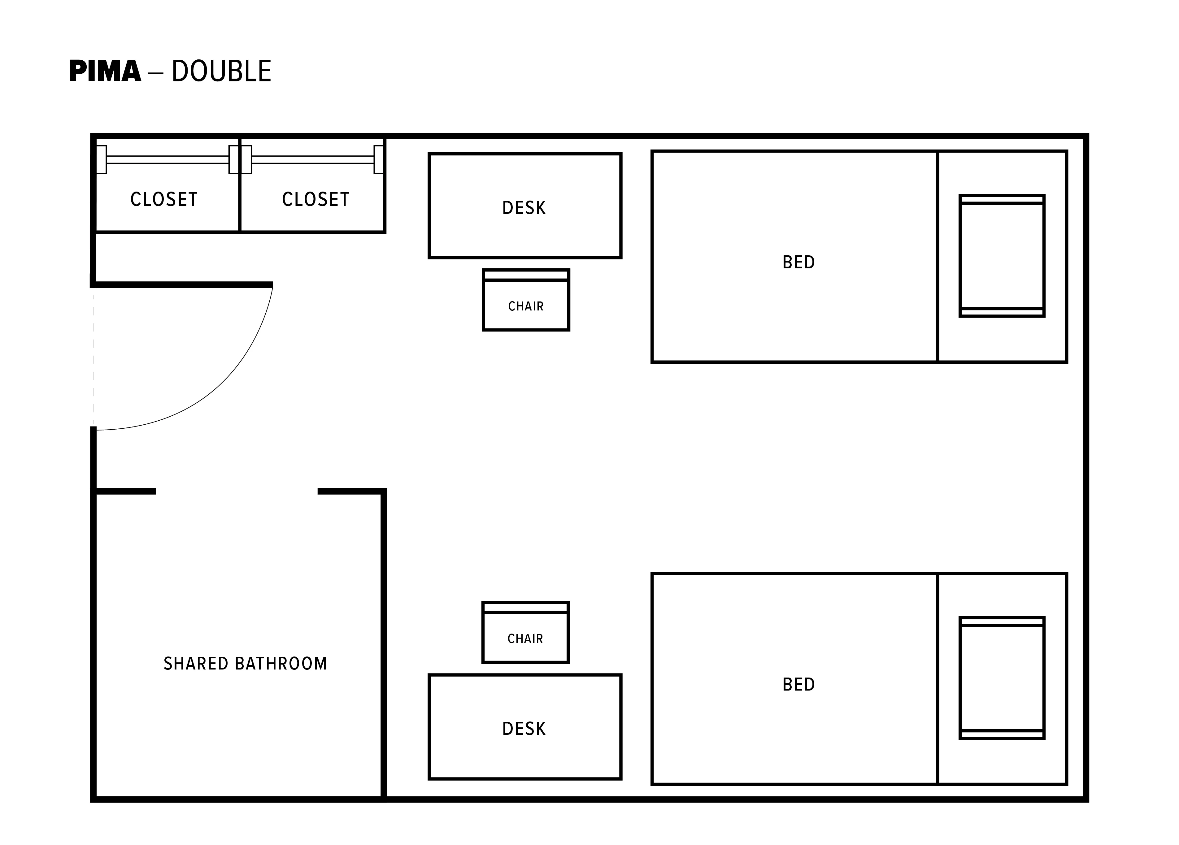 Double-Suite room layout