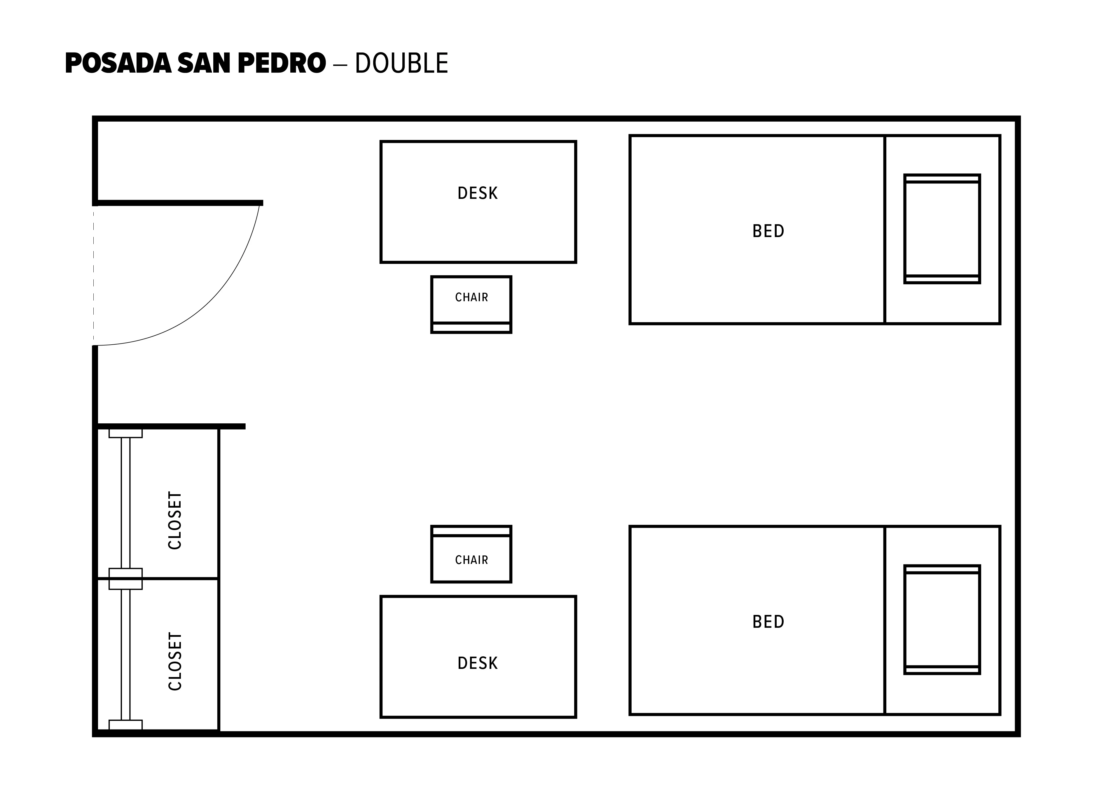 Double room layout