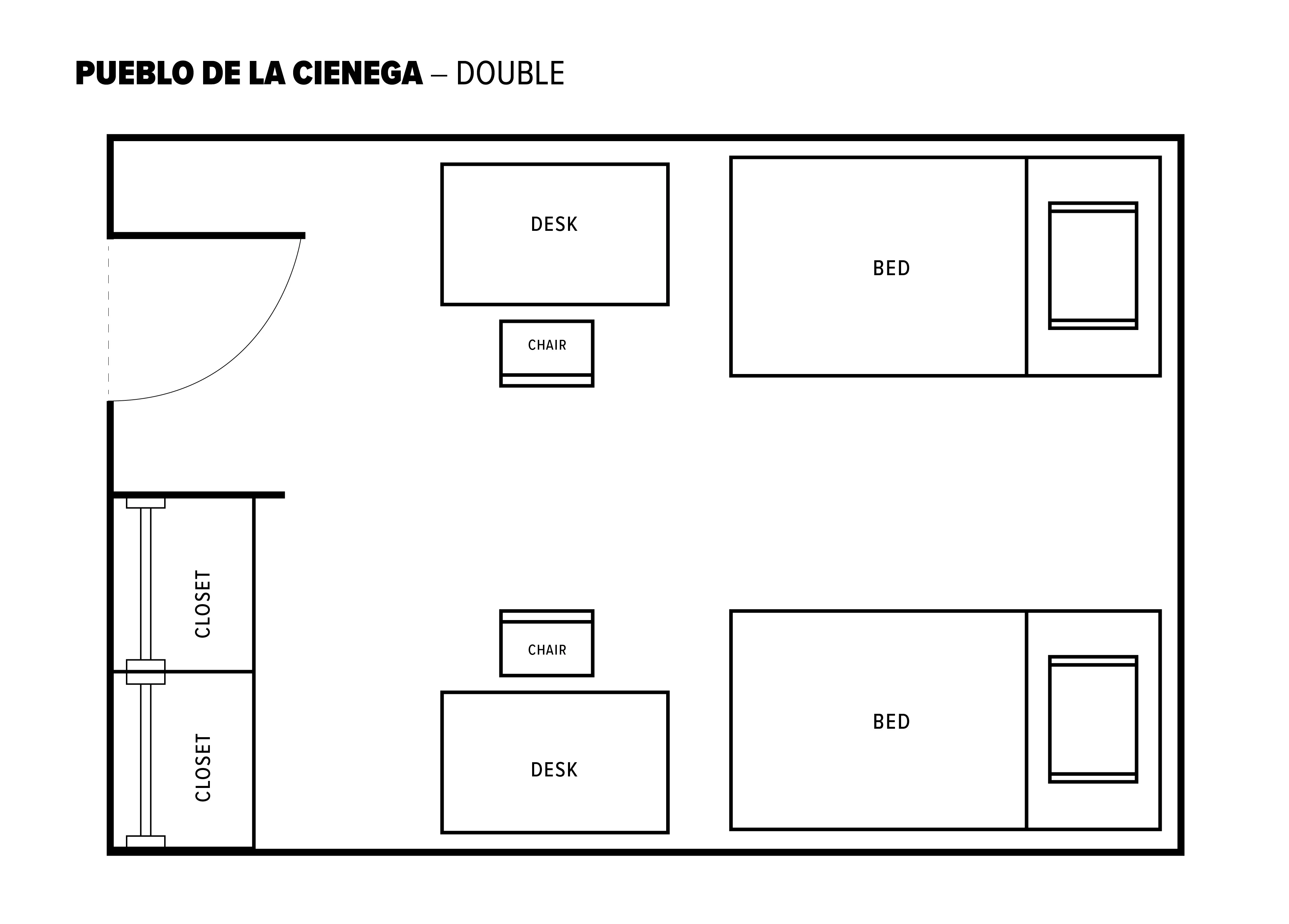 Double room layout