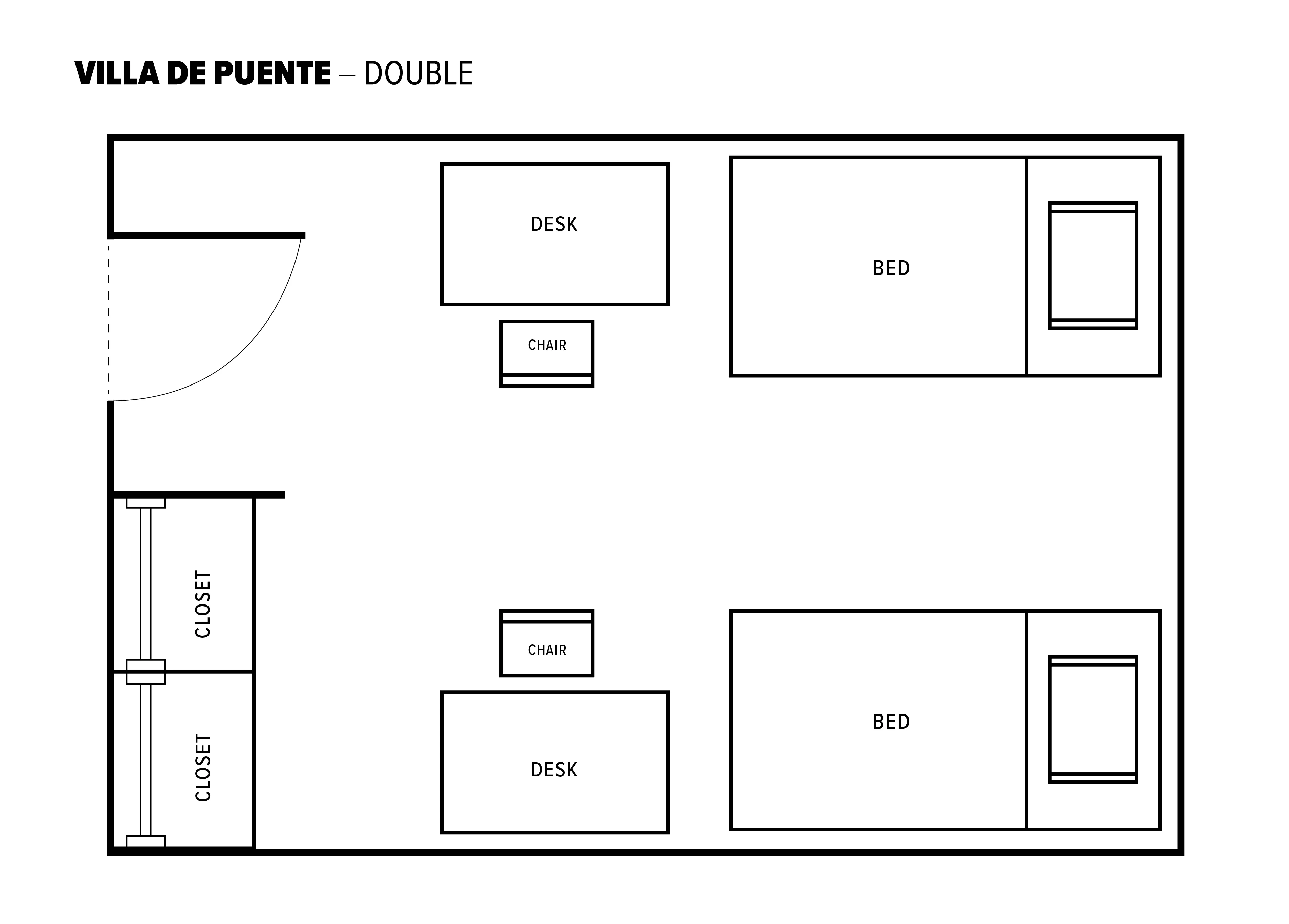 Double room layout