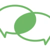 Clip Art Green Conversation Bubbles